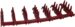 8074683064 SPIKES, RUBBER, RED