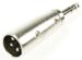 27515 XLR-ADAPTER,  AUX-KLINK 6,35MM STEREO STEKKER NAAR XLR-STEKKER