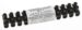 121300 KROONSTEENSTRIP 4MM² ZWART,  12-POLIG
