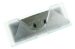 6009970 RESERVEMES TRAPEZIUM-VORM,  2-ZIJDIG - BREED GESLEPEN,  10 STUKS