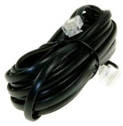 ISDN-TELEFOONSNOER 6,0MTR. RJ45-ST./ RJ11-ST. ZWART