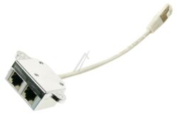 ISDN/ LAN CAT5E PATCHKABEL-ADAPTER,  RJ45 STEKER /  2X RJ45 STEKER