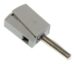 4MM 215-811 BANANENSTEKKER,  GRIJS MET KABELKLEM VERBINDING