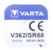SR58 V362 KNOOPCEL 1,55V-21MA 7,9X2,1MM ZILVEROXIDE VARTA