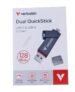 32040 DUAL QUICKSTICK USB-A/ USB-C 3.2 GEN1 128GB