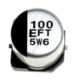 100UF-25V EEEFT1E101AP SMD-ELCO 105° RADIAAL 6,3X5,8MM. -ROHS-