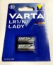 LR1 4001101402 1,5V ALKALINE LADY VARTA 2 STUKS BLISTER HIGH ENERGY