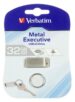 32GB 98749 USB STICK VERBATIM METAAL/ ZILVER USB 2.0 DRIVE 32GB