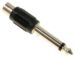 AD202 ADAPTER 1E: JACK-STEKER 6.35MM MONO - 2E: CINCH-CONTRA