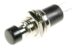 125VAC-1A R18-29A-2-H 125VAC-1A MINIATUUR-DRUKSCHAK. 1-POLIG MAAKCONTACT ZWART