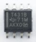 T431B TL431BCD SHUNT REG ADJ 2,5/ 36V, SOIC8,431 TYP:TL431BCDE4