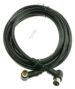 COAX-AANSLUITKABEL STEKKER 90°/ CONTRA 90° KLASSE:A, ZWART 2,5MTR.