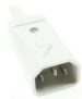 C14 915.971 APPARAATSTEKKER MET AARDCONTACT 10A/ 250V, 70°C