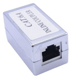 RJ45 VERBINDER,  2X SOCKET,  VOLLEDIG AFGESCHERMD,  CAT6A
