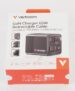 32217 GAN LADER 65W 2 POORTEN OPROLBAAR KABEL DISPLAY US-STEKER MET EU- EN UK-ADAPTERS