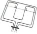 262480016 C00897951 GRILL/ BOVENWARMTE 230V/ 1100W/ 1100W