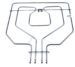 GRILL ELEMENT 2300W ALTERNATIEF VOOR BOSCH SIEMENS 00472682,00685021,00688620