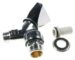421505 WASMACHINE-KRAAN 1/ 2   MET BELUCHTER EN KEERKLEP,  VERCHROOMD