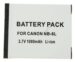 DIGCA37068 3,7V-1000MAH 3,7WH LI-ION DIG. CAMERA-ACCU VOOR CANON