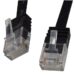 PATCHKABEL RJ45 CAT6, U/ UTP "SLIM", ZWART, 0,5MTR.