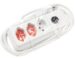 ECO-LINE 1157612 STEKKERDOOS 3-VOUDIG WIT 2M *CH*