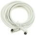 COAX-AANSLUITKABEL STEKKER 90°/ CONTRA 90° KLASSE A WIT 5,0M