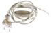 144010 NETSNOER/ STROOMSNOER 220V 2P   (KANTEL)SCHAKELAAR 1,5M GOUD