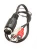 ADAPTERKABEL 5-POL. DIN-CONTRA/ 2XCINCHSTEKKER 20CM.