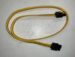 82477 SATA KABEL 50CM RECHT/ RECHT METAAL GEEL