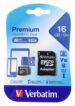 MICRO-SDHC 44082 GEHEUGENKAART 16GB VERBATIM CLASS-10 INCL. ADAPTER