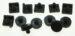 4055328217 SET, TEGENHOUDER, ROOSTER,12PCS.