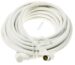 COAX-AANSLUITKABEL STEKER 90°/ CONTRA 90° CLASS:A, WIT 7,5MTR.