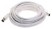 COAX-AANSLUITKABEL STEKER/ CONTRA CLASS:A,  WIT 5,0MTR.