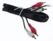 941612506600S CINCHKABEL MET AARDINGSDRAAD VOOR PLATENSPELER,  1M