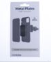 25130 METALEN PLAATJES, 2 STUKS, ZWART