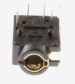 3722-003394 KOPTELEFOONAANSLUITING 1P/ 6C, AU, ZWART, HOEKIG