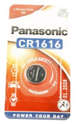CR1616 CR1616L/1BP 3V-55MA LITHIUM KNOOPCEL PANASONIC, 1 OP BLISTER