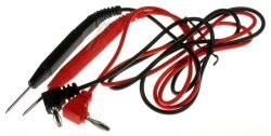 MEETSNOERENSET ROOD/ZWART M. 4MM BANANENSTEKERS