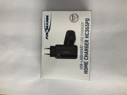 HC365PD 1001-0128 GAN LADER 65W 2X USB-C, 1X USB-A, PD, QC