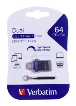 49967 STORE  N  GO DUAL DRIVE USB-A 3.0/USB-C 64GB