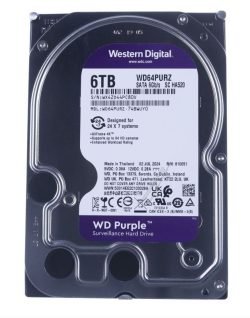WD64PURZ WD PURPLE 6TB SATA HDD 8.9CM 3.5ZOLL INTERN 256MB CACHE