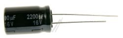 2200UF-16V EEUFR1C222 ELCO RADIAAL 105° 12,5X20MM.
