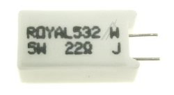 22R-5W DRAADWEERSTAND RADIAAL 13X9MM -ROHS-KONFORM-