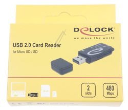 91602 MINI USB 2.0 KAARTLEZER MET SD EN MICRO SD SLOT