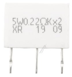 5W0,22RKX2 943129501170S WEERSTAND CEMENT 5W 0.22OHMX2