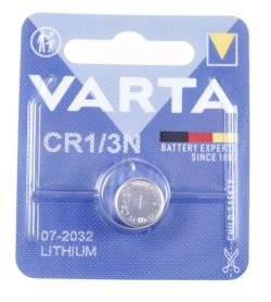 CR1/3N 06131101401 3V-170MAH LITHIUM KNOOPCEL VARTA 11,6X10,8MM.