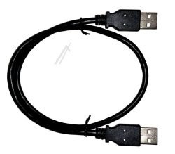 USB-A VERBINDINGSKABEL, 2.0, ZWART, 0,5M