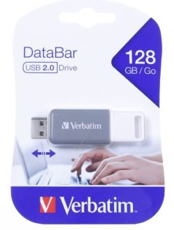 49456 V DATABAR USB 2.0 SCHIJF GRIJS 128GB