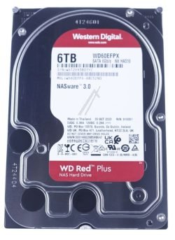 WD60EFPX WD RED PLUS 6TB SATA 6GB/S 8,9CM 3,5INCH 258MB CACHE INTERNE HDD BULK
