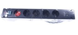 BREMOUNTA 1150660315 5-VOUDIGE TAFELCONTACTDOOS EN 2 X USB MET SCHAKELAAR 3,0M